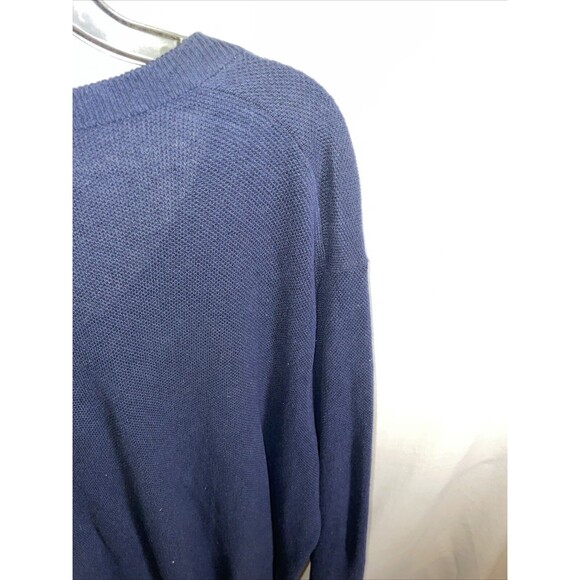 Brooks Brothers 346 Men’s V Neck Golf Shirt Size XL Blue Linen Blend Outdoors - Picture 10 of 12